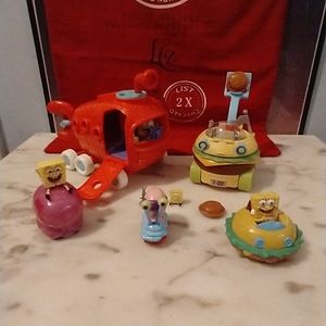 SpongeBob SquarePants imaginext bikini bottom bus & Krabby patty vehicle